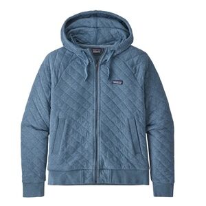 Patagonia Women's Organic Cotton Quilt Hoody Jacket (Blue/Size S)